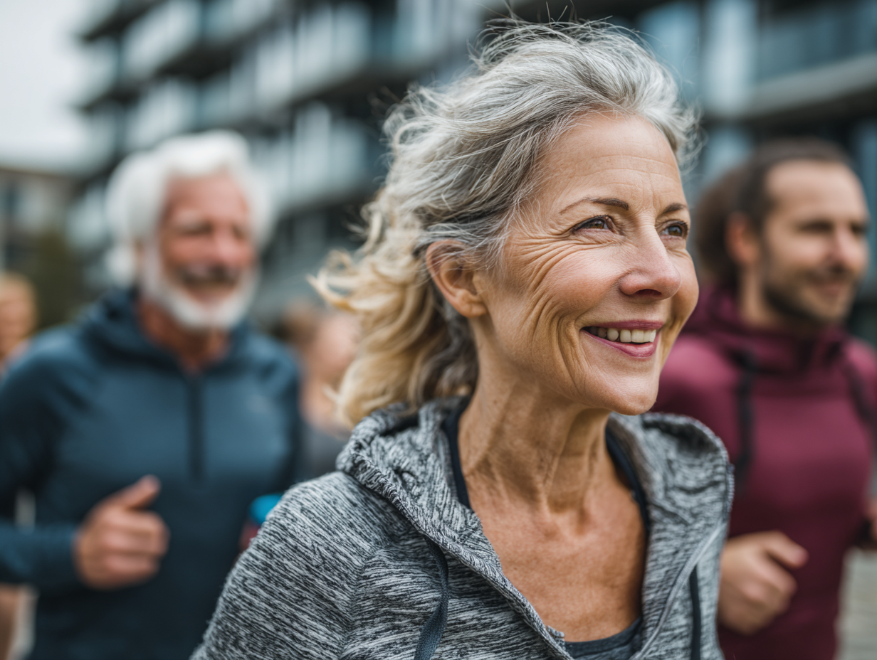 Люди різного віку займаються спортом разом